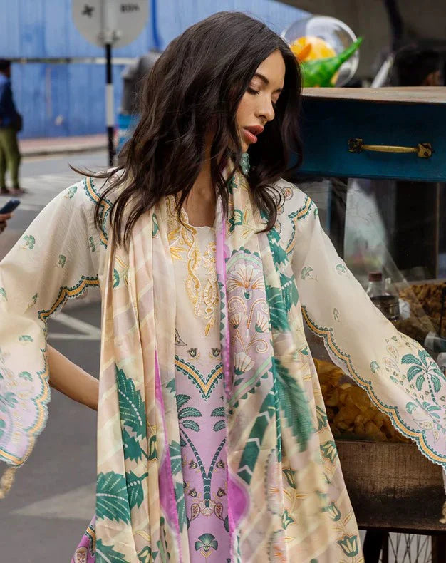 03-Piece Printed Lawn Suit- Ready To Wear