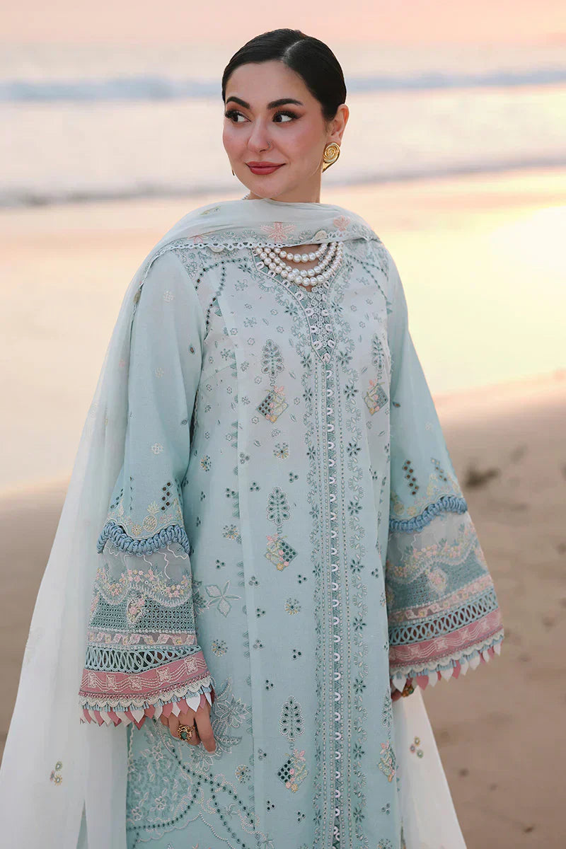 Aqua Mint - Lawn Suit With Chiffon Dupatta | Ready To Wear
