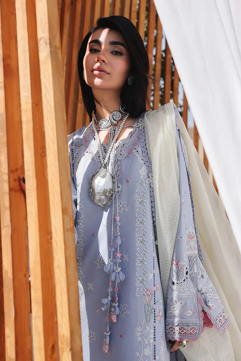 03-Piece Lawn Suit With Chikankari Embroidery - Ready To Wear