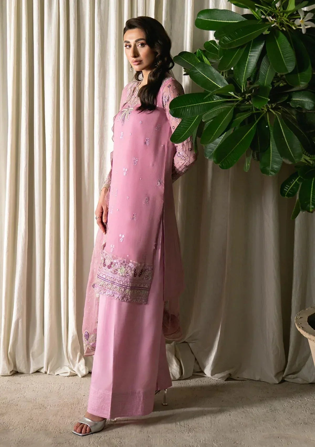 03-Piece Chiffon Suit - Ready To Wear