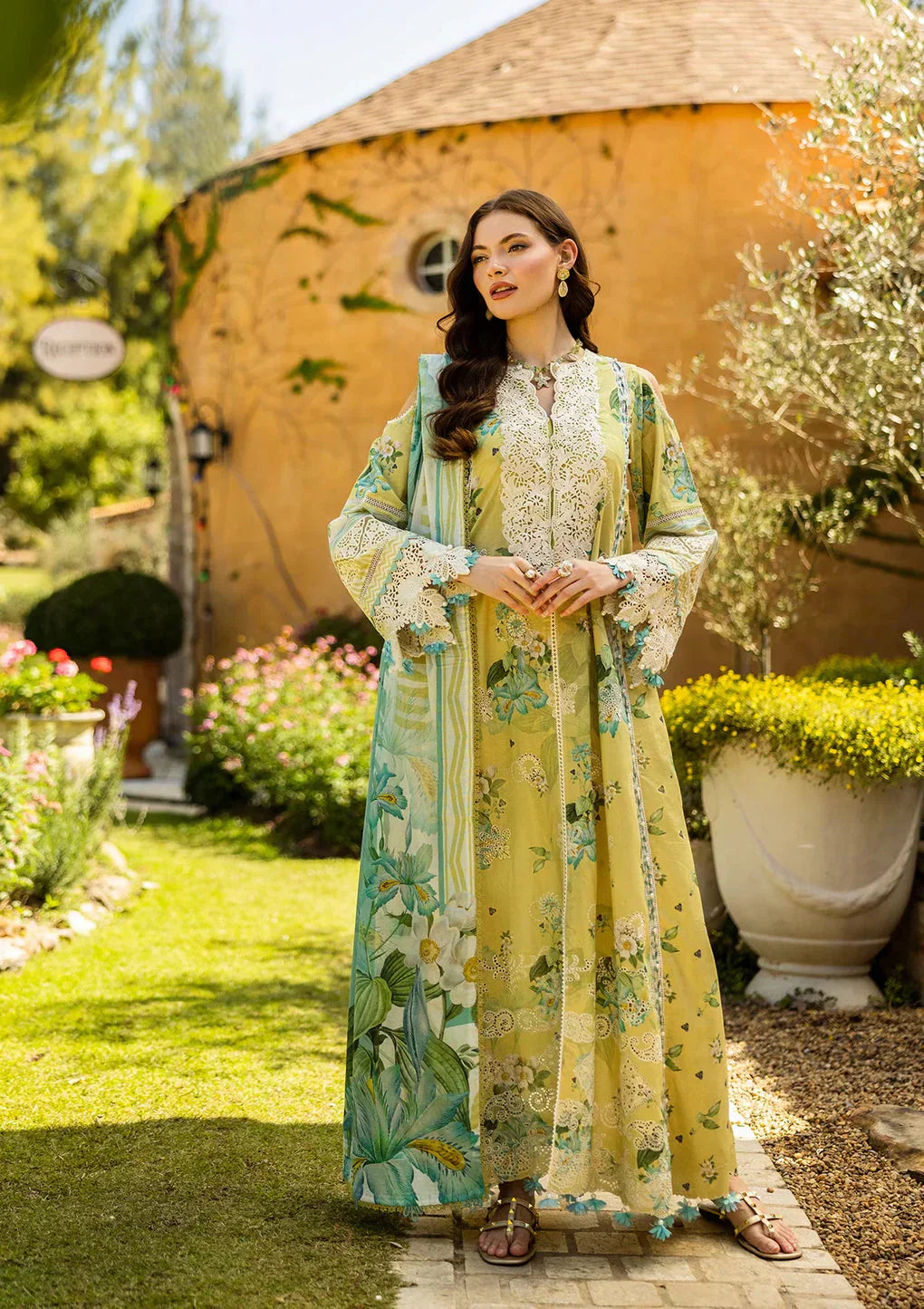 03-Piece Printed Lawn With Embroidery Suit - Ready To Wear