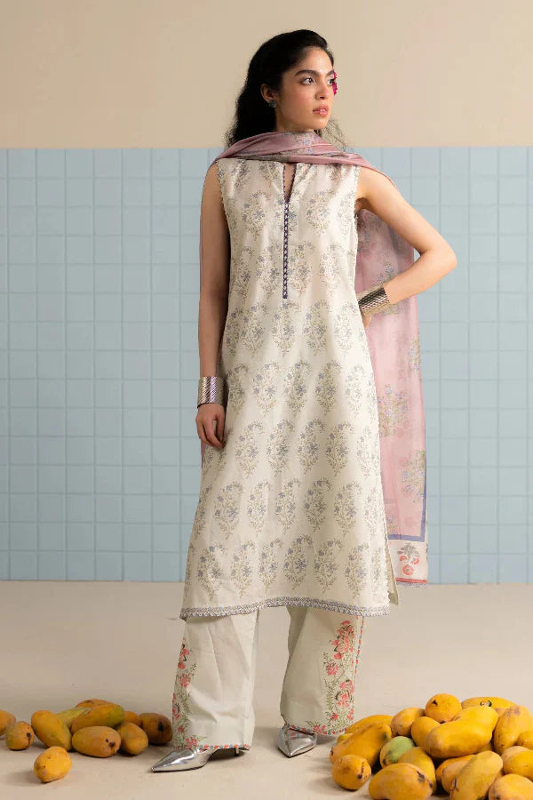 3 Piece Stitched Designer Suit - Ready To Wear