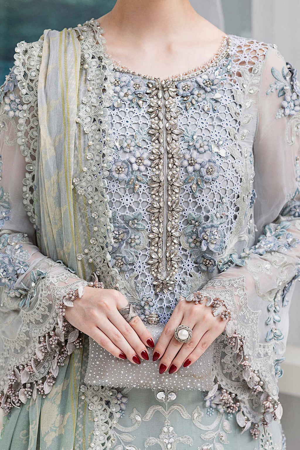 3 Piece Stitched Luxury Bridal Wear Suit - Ready To Wear