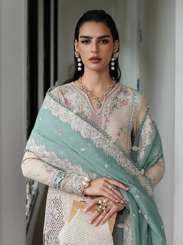 Ivory Sage Chikankari - Lawn Suit With Chikankari Dupatta | Ready To Wear