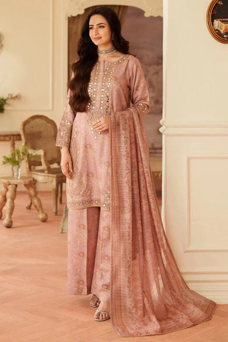 03-Piece Lawn Suit With Embroidery - Ready To Wear