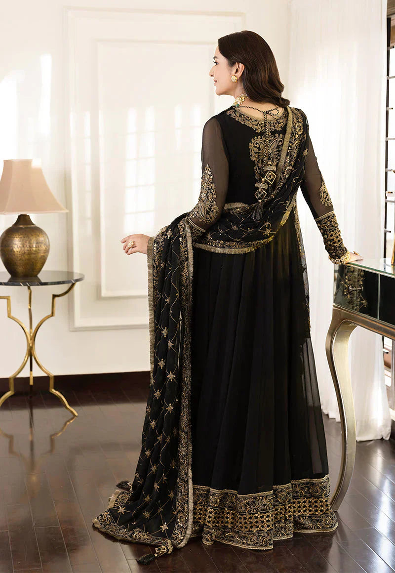 03-Piece Chiffon Maxi With Embroidery - Ready To Wear