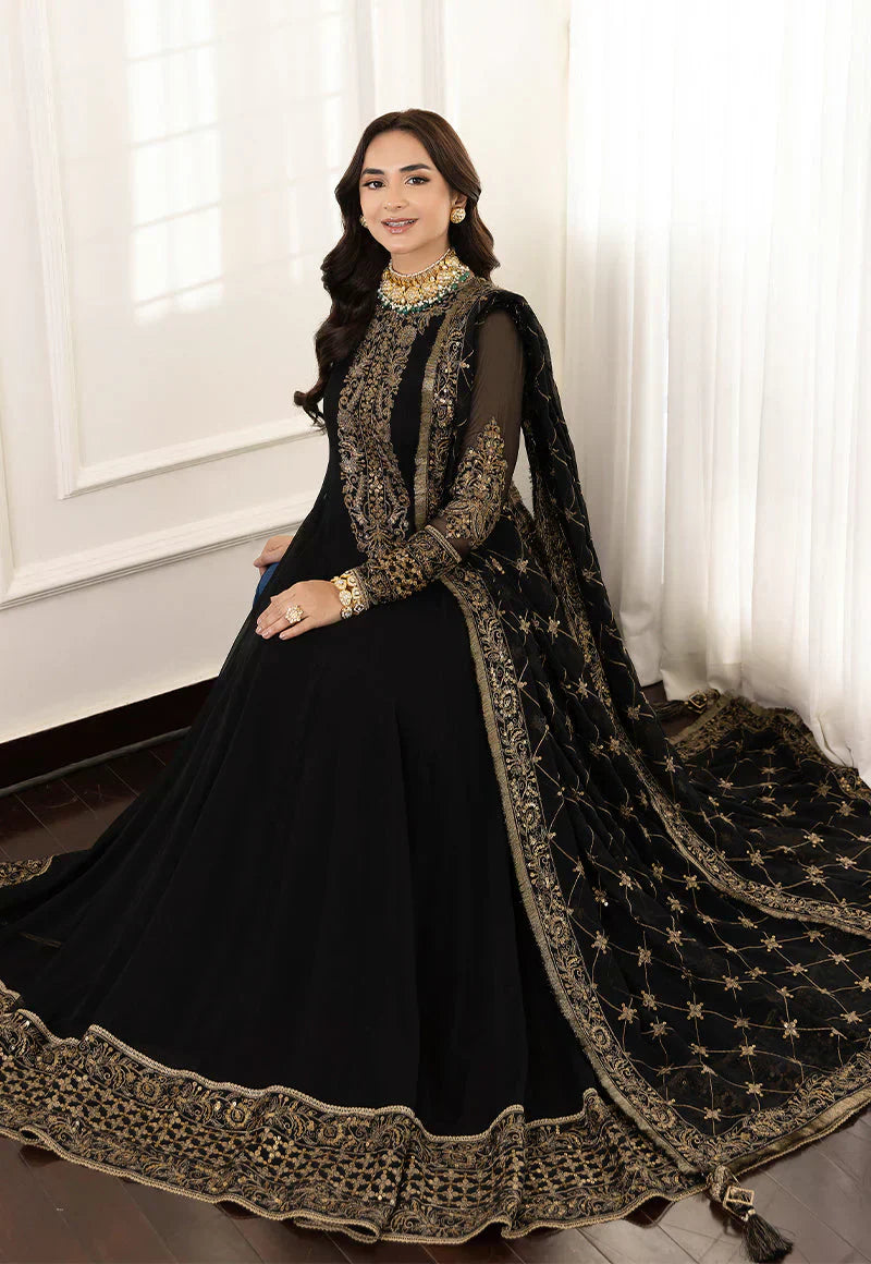 03-Piece Chiffon Maxi With Embroidery - Ready To Wear