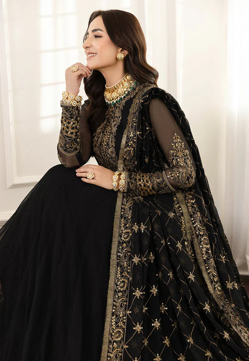 03-Piece Chiffon Maxi With Embroidery - Ready To Wear