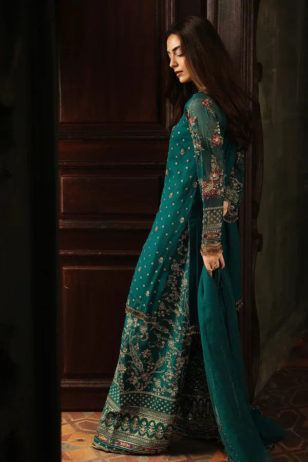 03-Piece Chiffon Suit With Embroidery | Ready To Wear