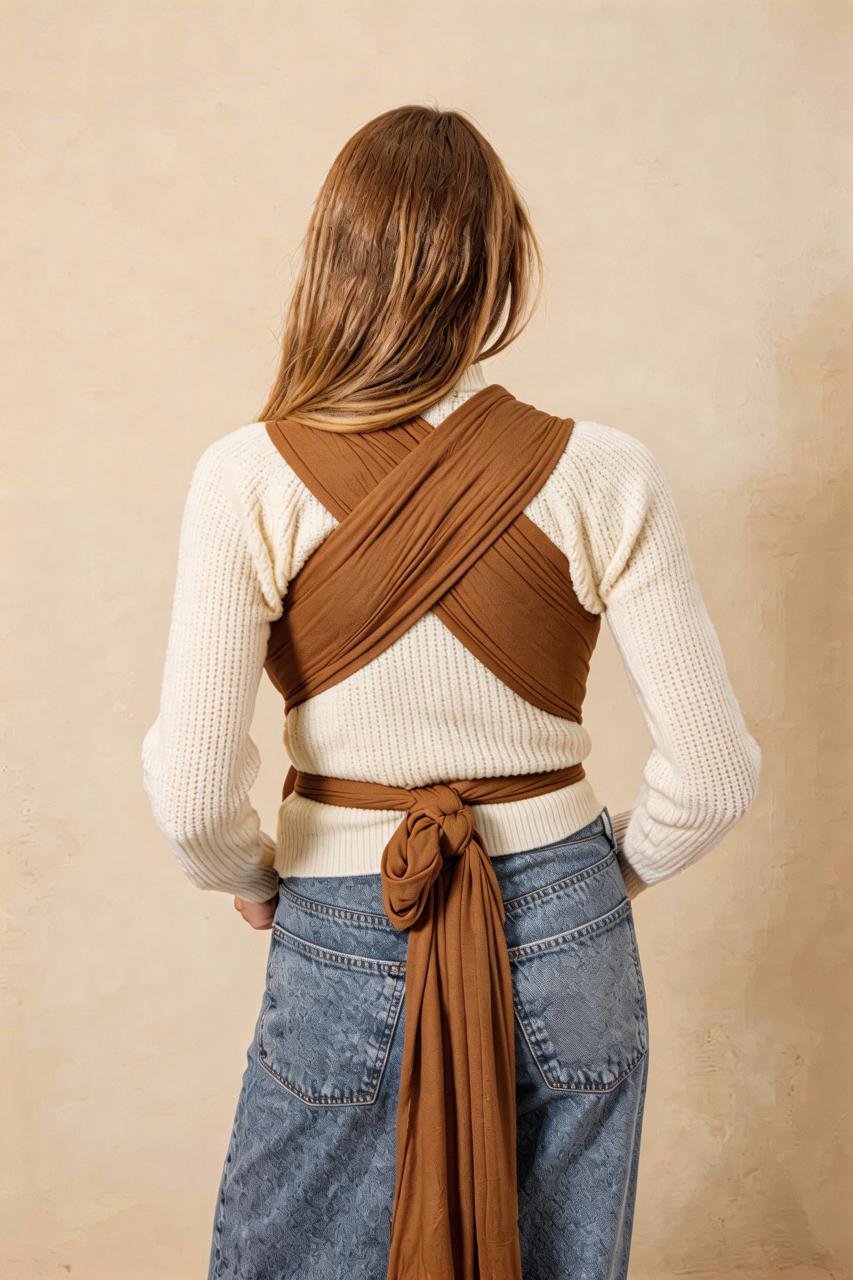 Mini Moo Baby Wrap – Brown