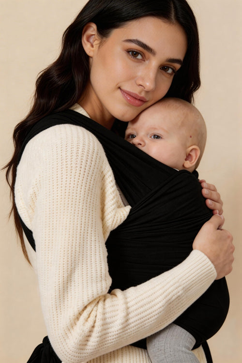 Mini Moo Baby Wrap – Black