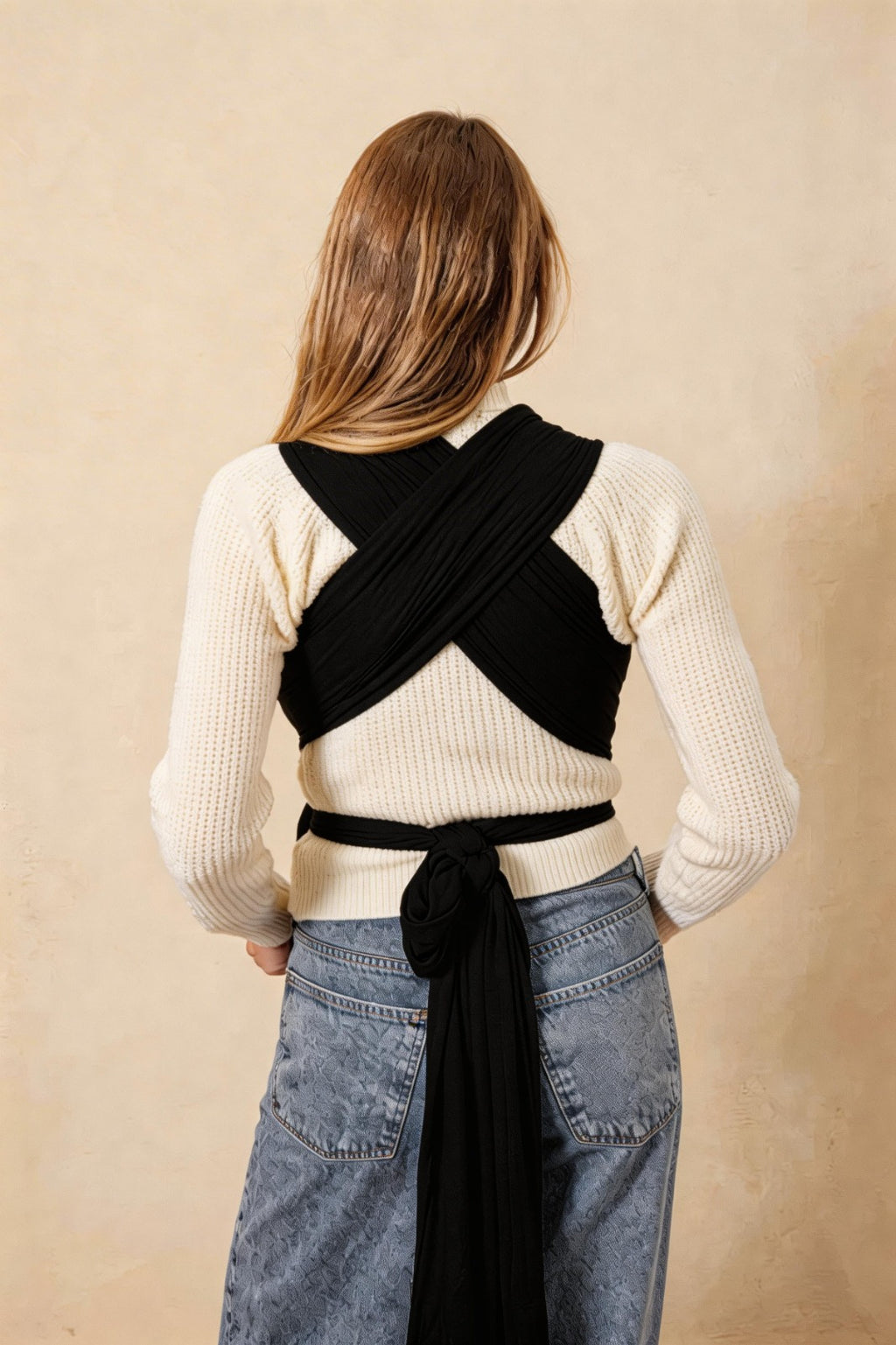 Mini Moo Baby Wrap – Black