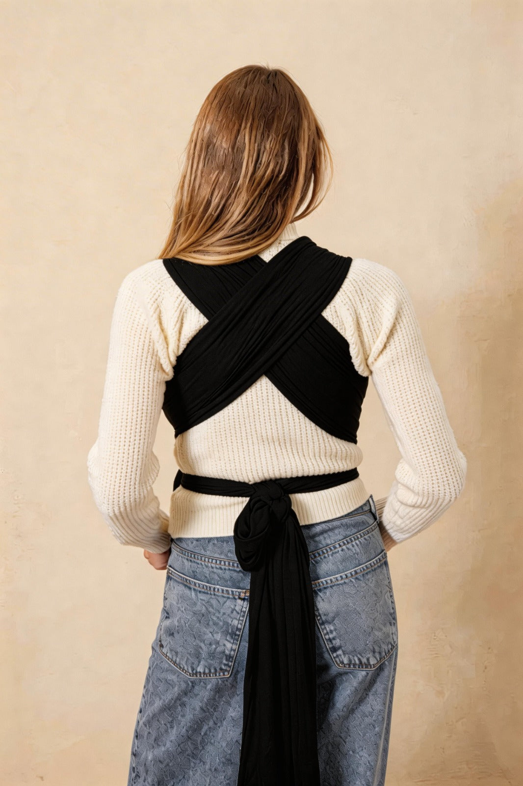 Mini Moo Baby Wrap – Black