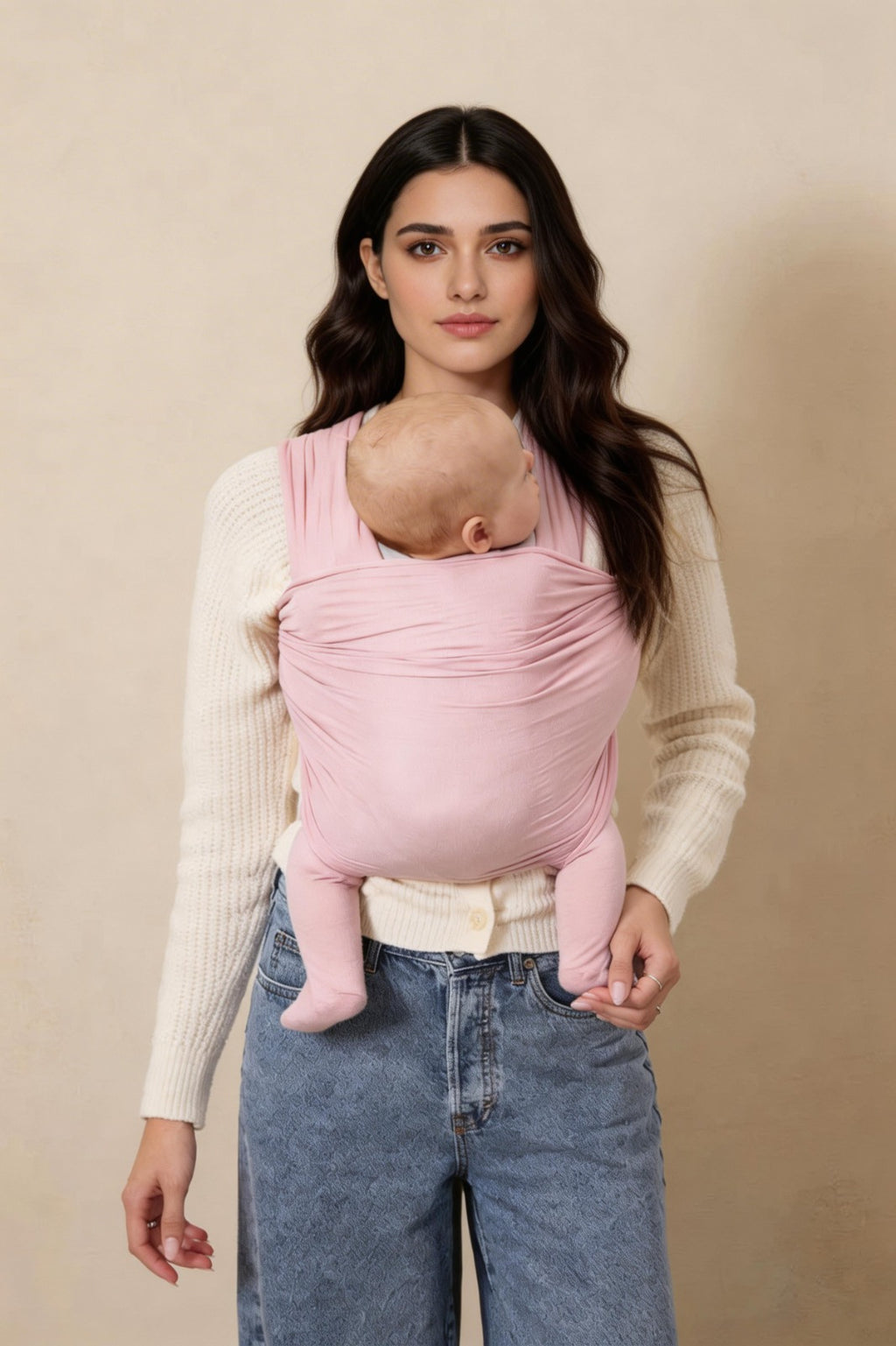 Mini Moo Baby Wrap – Pink