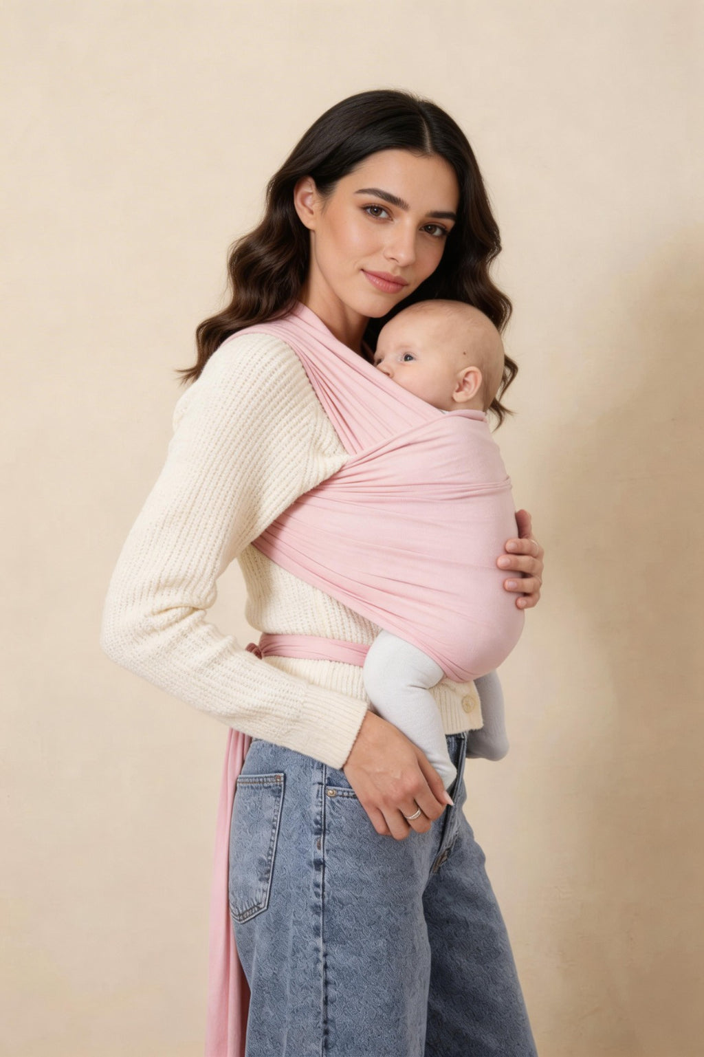 Mini Moo Baby Wrap – Pink